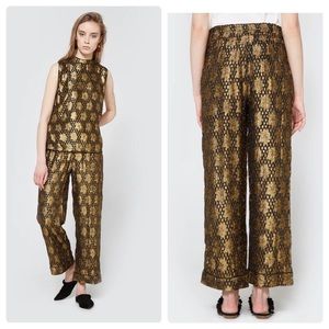 Ganni NWT Emiko Jacquard Trousers
